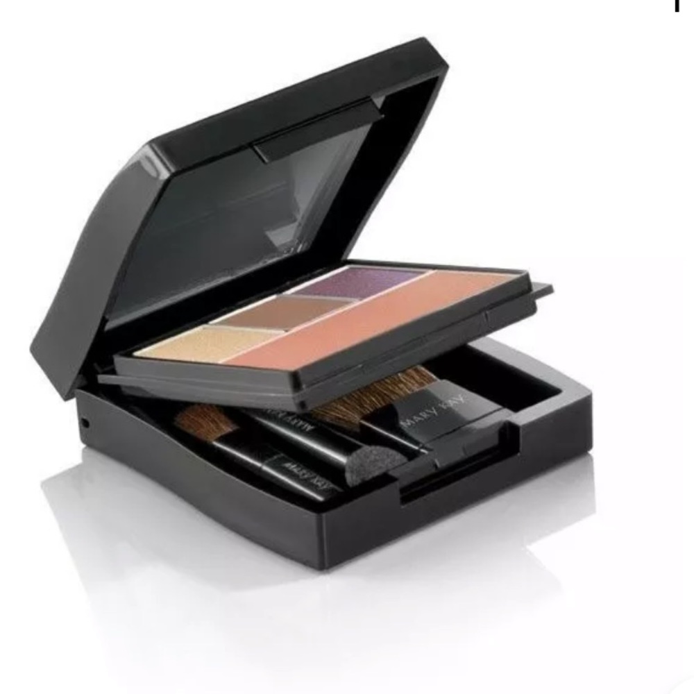 Mary Kay compact unfilled eyeshadow, foundation